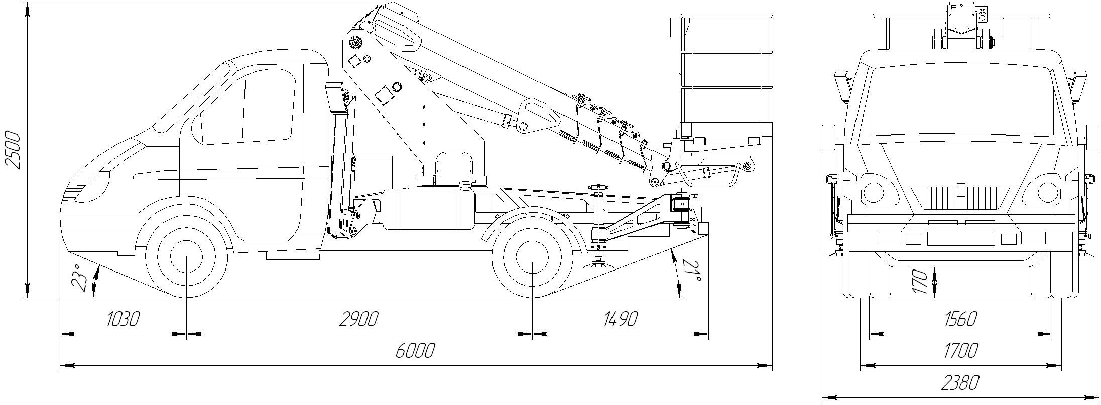 Gabaritnye razmery VIPO 12
