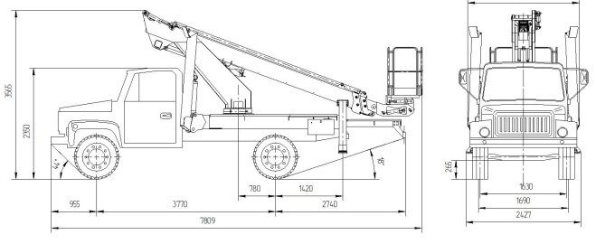 Gabaritnye razmery VIPO 18 gaz33086