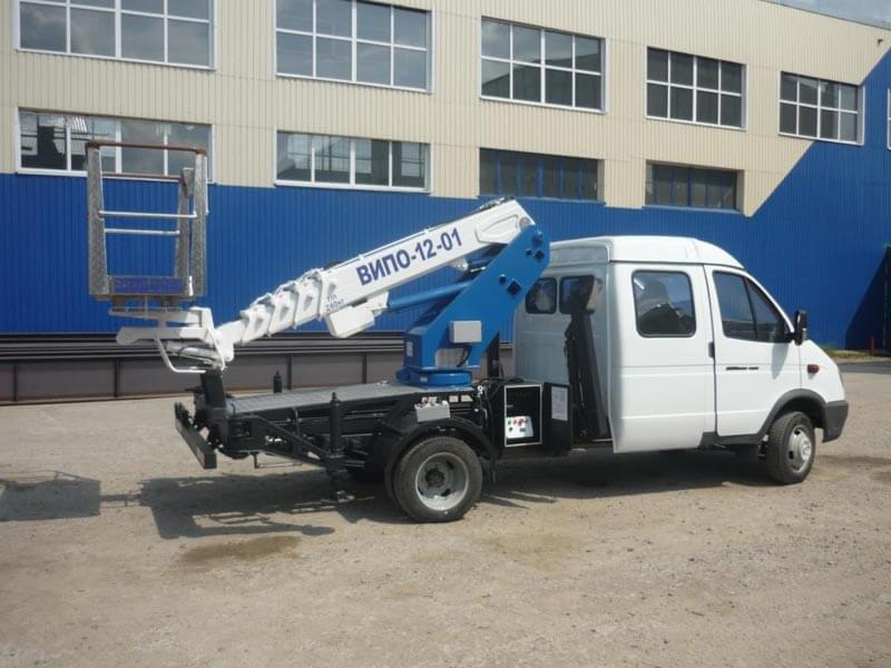 Автогидроподъемник ВИПО-12 (с дубль-кабиной)