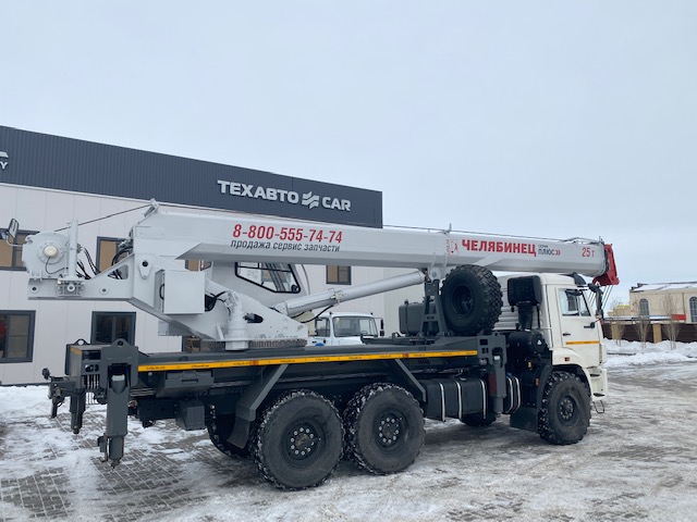 Поставка автокрана КС-55732-33 "Челябинец" для энергетиков г.Актобе грузоводьемностью 25 тонн и самой длинной стрелой в классе - 33 метра