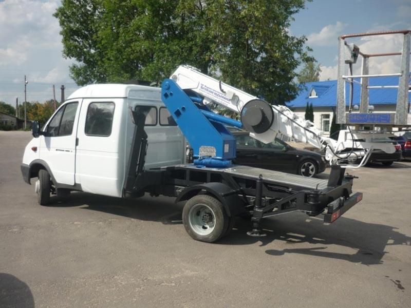 Автогидроподъемник ВИПО-12 (с дубль-кабиной)