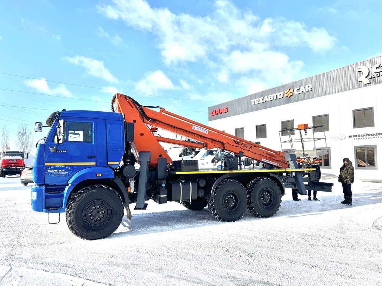 АГП-28 на шасси Камаз 43118 для энергетиков г.Шымкент АГП-28 на шасси Камаз 43118 для энергетиков г.Шымкент