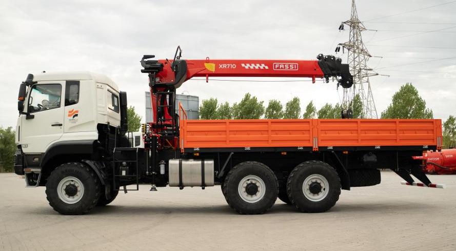 Отгрузка новинки БОРТОВОЙ МАНИПУЛЯТОР FASSI 716XR DONGFENG 3250 6х6!
