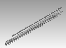 Шнеки телескопические  ШТФ-88.5380.000 ШТФ-88.5380.001 ШТФ-88.5380.002