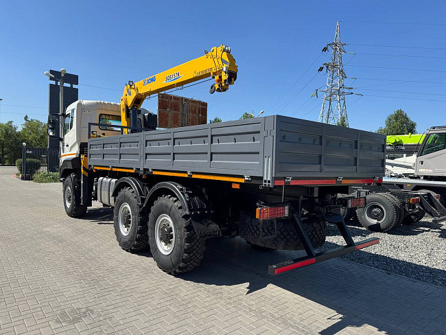 Бортовой с КМУ XCMG 157(SQ6.3SK3Q ) DONFENG 3250 усиленная платформа, стрела 11м