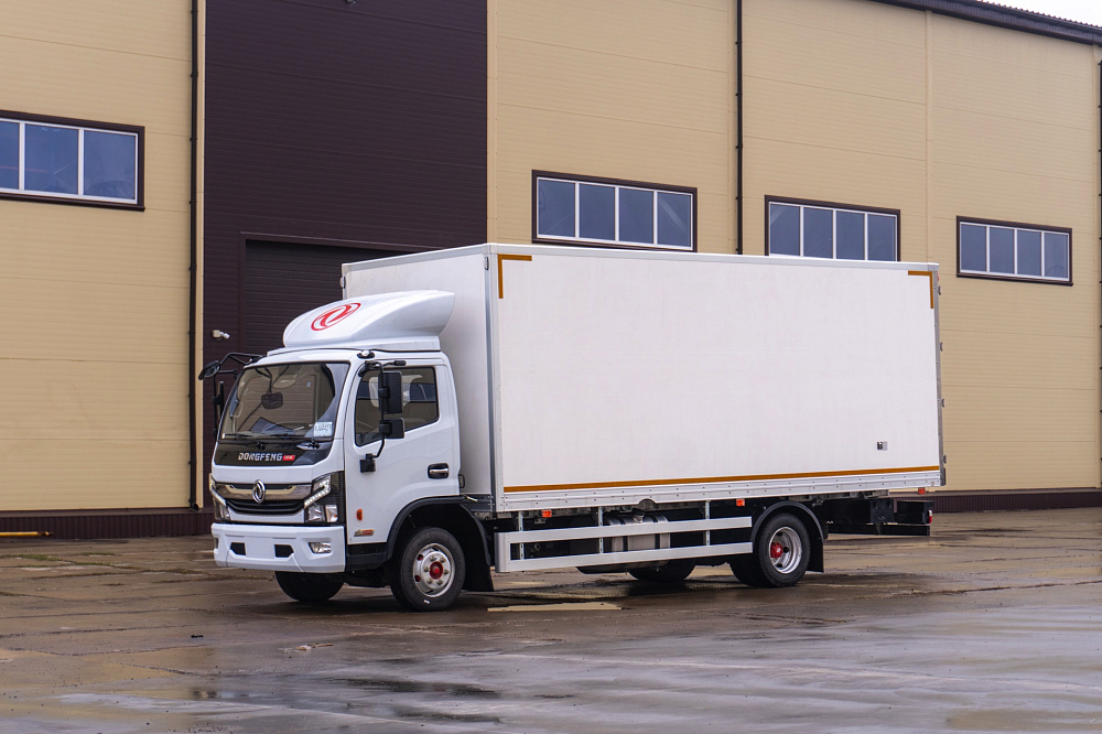 Фургон — рефрижератор на базе DONGFENG C180NA с ХОУ CARRIER SH750 и ГБ NTLIFT 1.5