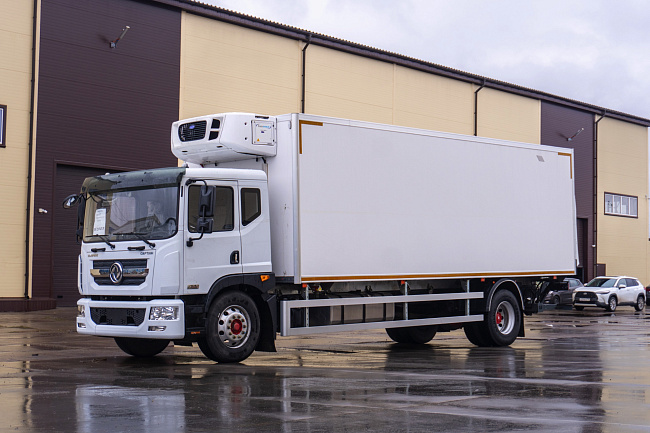 Фургон – рефрижератор на шасси DONGFENG C180LA с ХОУ CARRIER SH850 и ГБ NTLIFT 1.5
