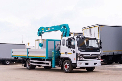 Бортовой автомобиль С100L оснащенный крано-манипуляторной  установкой SQS88-3 г/п 3,5 тонн 